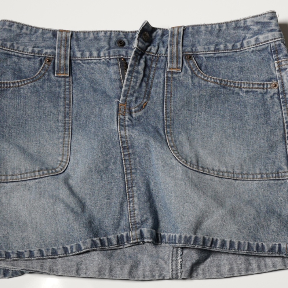 Retro 80s Denim mini skirt